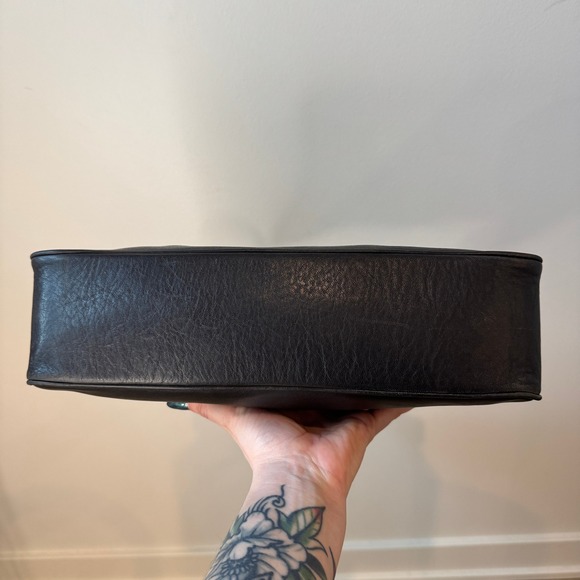 Vintage Coach Y2K Hamptons Hobo Shoulder Bag Black/Brown Leather 7788 EUC - Picture 6 of 12